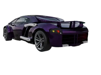  Tarzan car High Poly 3D Supercar Model Realistic  3D model