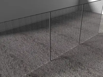 Fence 1 sphere Low-poly 3D model
