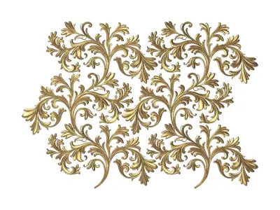 decorative pattern ready for 3D printing 3D model 25