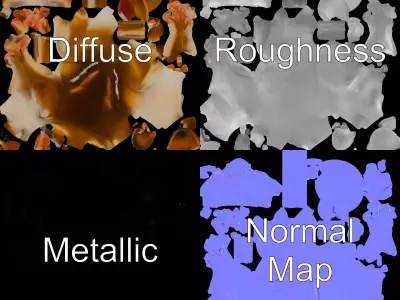 Playful Jerboa Creature model pack Low-poly 3D model