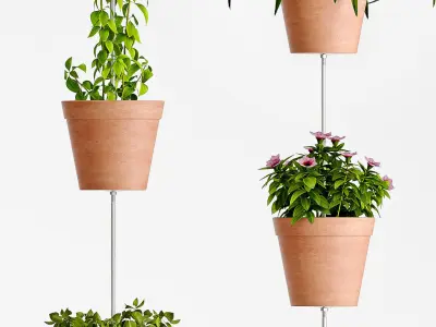 Decorative plant set-54 3D model