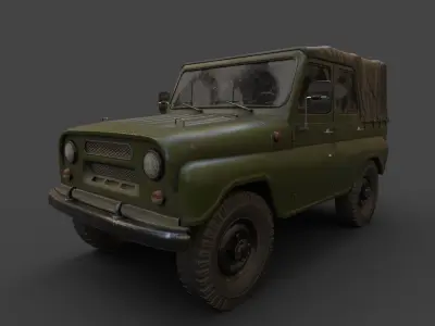 UAZ 3151 Low-poly 3D model
