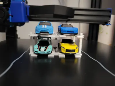 4 post 4 car lift 3D print model