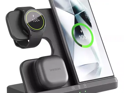 Power Bank and Samsung Set 3D model