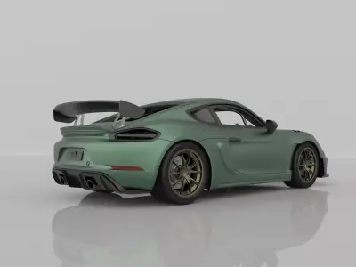 Porsche 718 Cayman GT4 RS 2025  3D Printable Race Car Model STL 3D print model