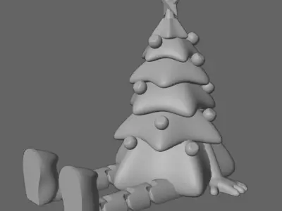 ARTICULATED XMAS TREE 3D print model