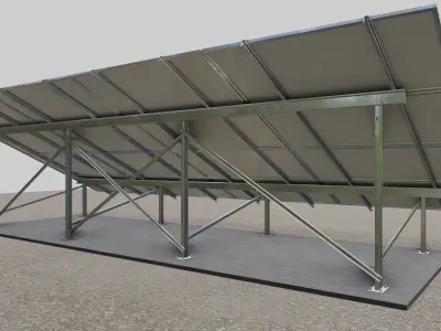 Solar Panel Steel Construction Type 11 3D model