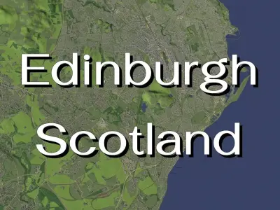 Edinburgh Scotland - city and urban 3D model