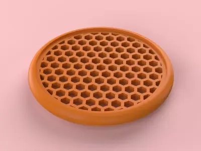 Beehive Coaster Set 3D print model