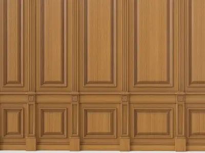 Wooden panel 02 03 3D model