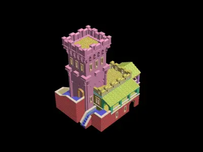 Medieval House 71 3D print model 3D model