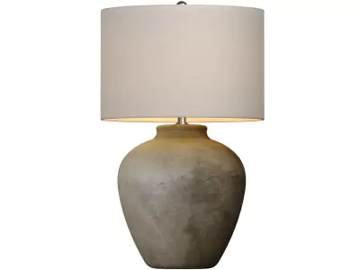 Rustic Southwest Country Nightstand bedside Provence Table Lamp  3D model