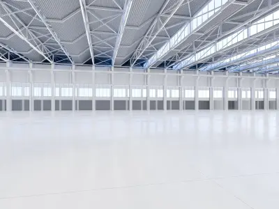 Exhibition Hall Interior 11 Low-poly 3D model