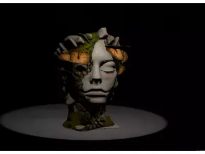 face sculpture 3D model