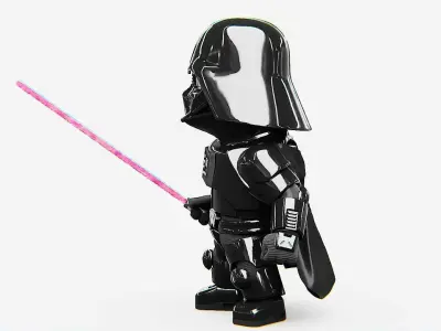 TOON VADER-B Rigged for Unreal Engine - Unity - MIXAMO  3D model