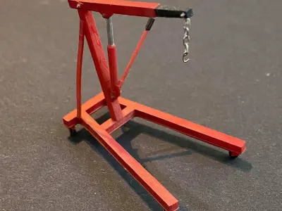 ENGINE HOIST 1-43 7MM SCALE O GAUGE MODEL RAILWAY BUILDING 3D print model
