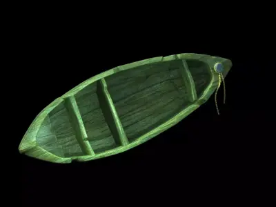 Game Elven Forest - Shipwreck 3D model