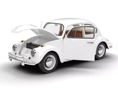 Volkswagen Beetle 1300 1963 HQ 3d model 3D model