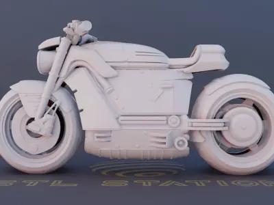 Starflare SciFi Motorcycle 3D Printable Model 3D print model
