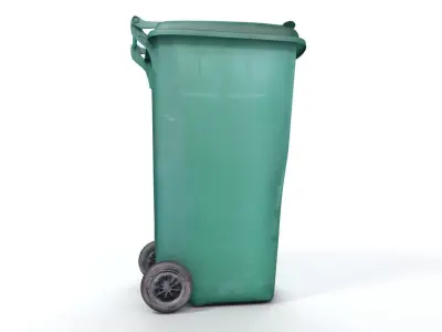 Used Trash Can Free 3D model