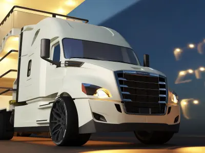 House Van  Low-poly 3D model