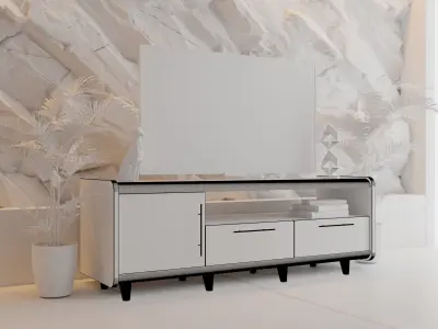 console design table Free 3D model
