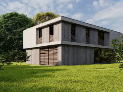 Casa Scene-villa-modern house 3D model