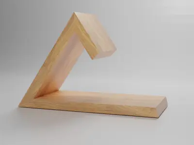 Wooden Holder book  3D model