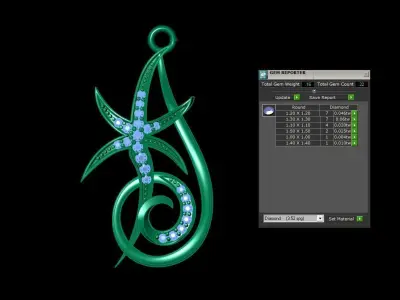 Star Pendant  3D print model