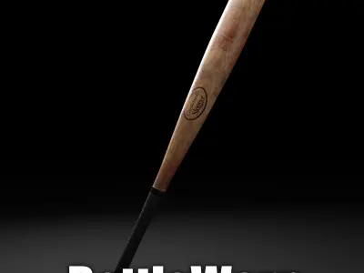 Baseball Bat - Game Ready  Low-poly 3D model