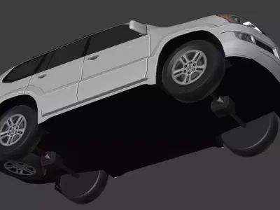 2006-2009 Lexus GX470 3D model Game Ready Low-poly 3D model