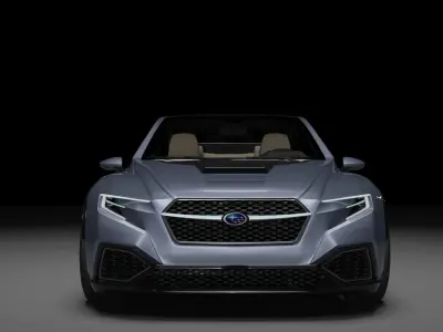 Subaru Sti Viziv Low-poly 3D model