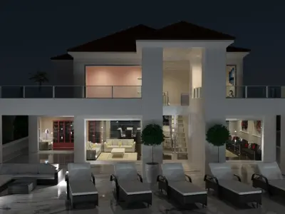 Luxurious Villa 3D model
