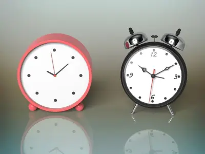 Clocks alarm clock 3D model