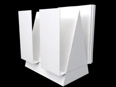 Book rack 3D model