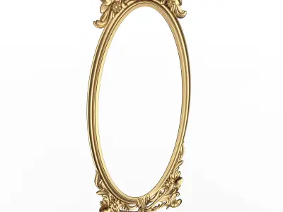 Classic Mirror 07 Low-poly 3D model