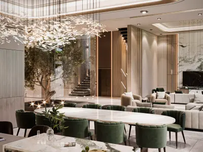 Modern Luxury Villa 3D model