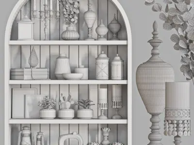 decorative set 56 3D model
