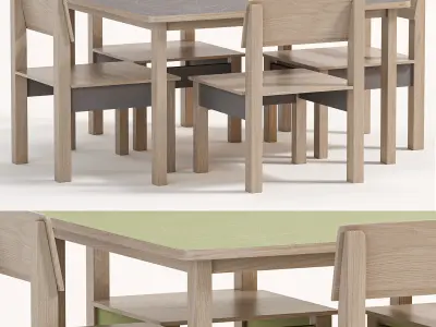 Childrens Table and Chair Olivia By Neposedam 3D model