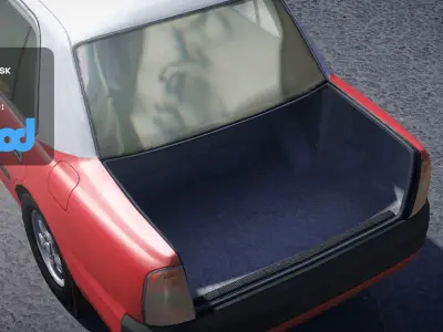 HK Taxi Red 3D model