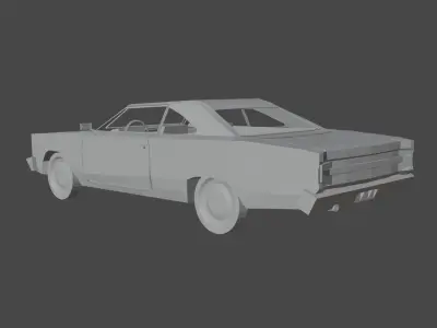 Plymouth Roadrunner Pack  Low-poly 3D model