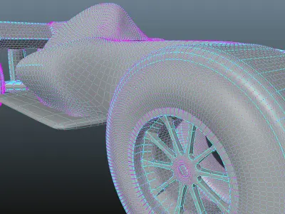 Stylized F1 Car 3D model
