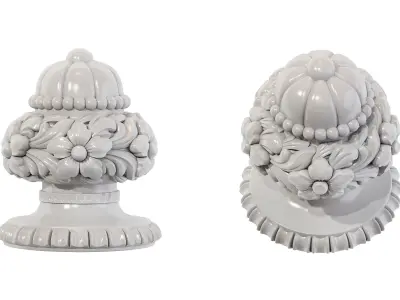 Classic carved 243 3D model