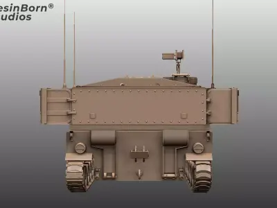Self-Propelled Howitzer M109A6 Paladin Modern Artillery Vehicle  3D model