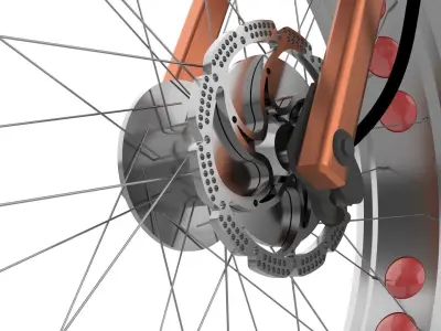 super realistic electric scooter Free 3D model