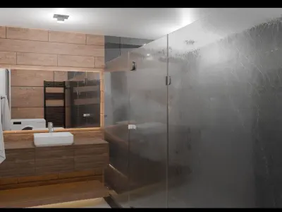 Modern apartment interior design 3d model Low-poly 3D model