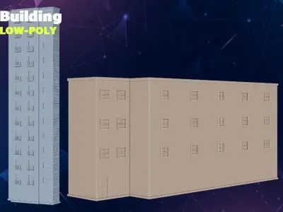 Buildings Free low-poly 3D model