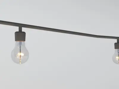 String lights 3D model