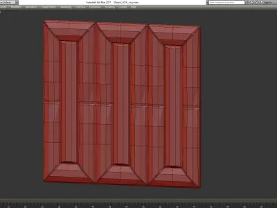 Wall panel decoration 3d model collection 10 pieces Low-poly 3D model