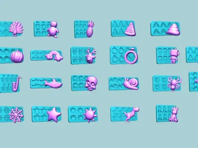 102 Jelly Candy Moldings Collection - Gummy Mould